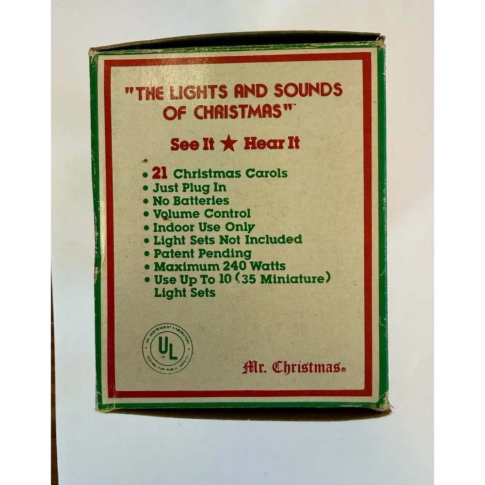 Mr. Christmas Model 120 Red Christmas Light Controller Volume Control Vintage